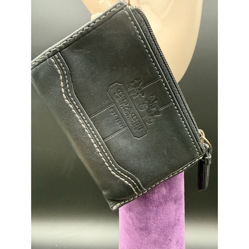Coach Bleecker Leather Mini Skinny Tattersall Card‎ Casey Wallet 2007